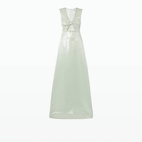 STATEMENT A-LINE GOWN WITH BUST CUT OUT