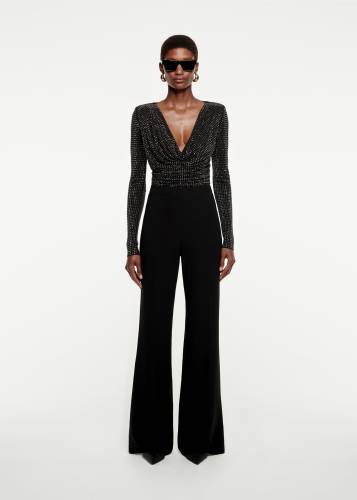 WIDE LEG STRETCH-CADY TROUSER