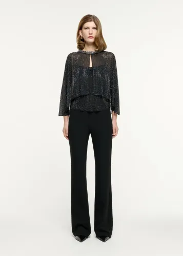 FLARED HEAVY CADY TROUSER