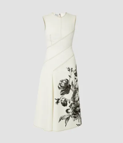 SLEEVELESS MIDI DRESS
