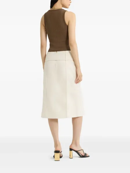 BELTED MIDI SKIRT