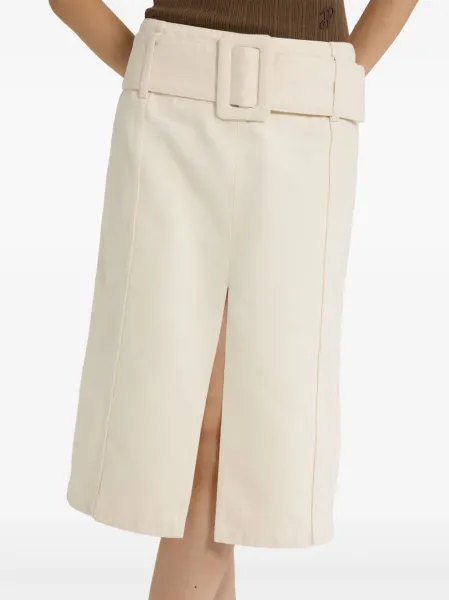 BELTED MIDI SKIRT