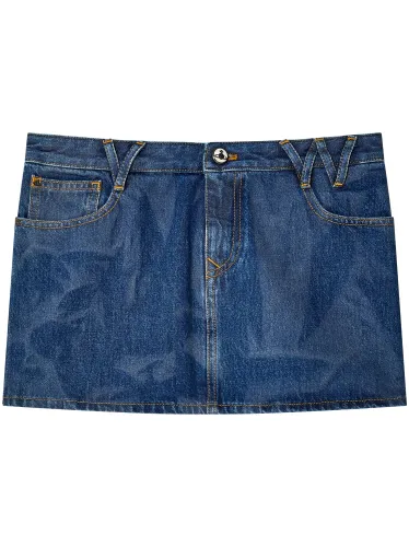 FOAM DENIM SKIRT