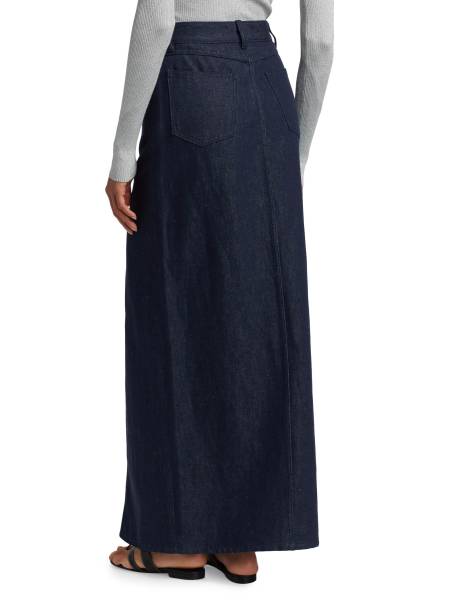 COTLINEN DENIM MAXI SKIRT