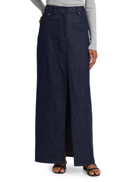 COTLINEN DENIM MAXI SKIRT