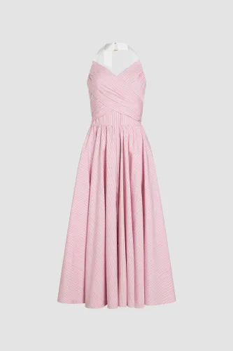 DRAPED VOLUME DRESS