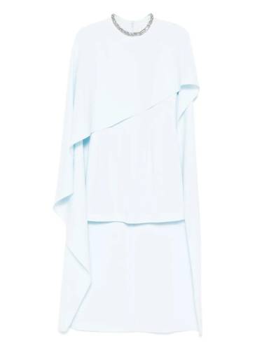 HEAVY CADY EMBELLISHED CAPE MINI DRS