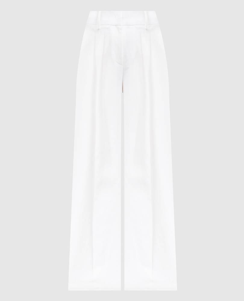 Linen Wide-Leg Trousers