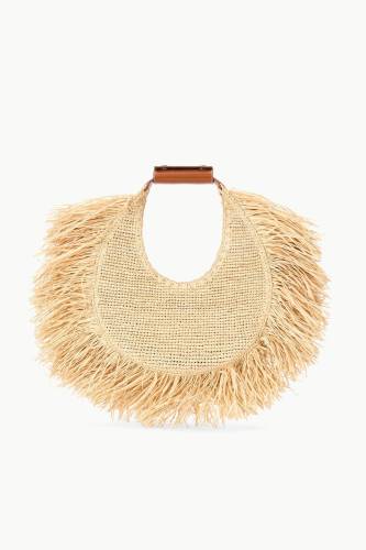 MOON RAFFIA TOTE BAG