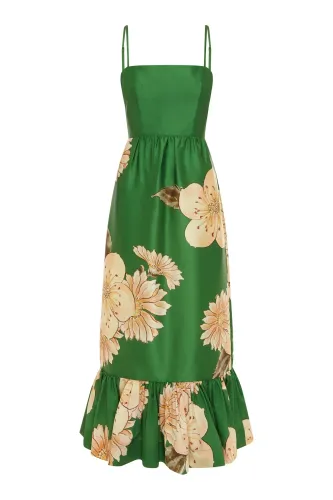 SAGE MIDI DRESS