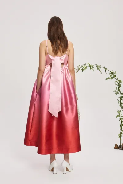 INEZ OMBRE MIDI DRESS