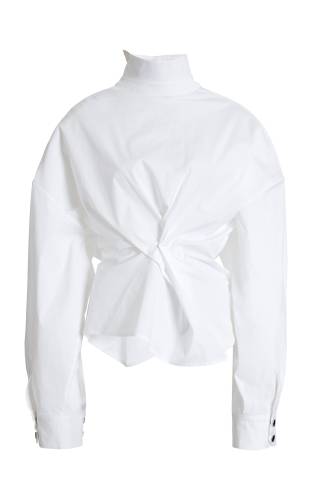 ASYMMETRIC COLLAR SHIRT