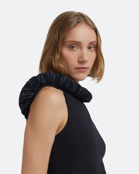 LIORA HIGH NECK COLUMN GOWN