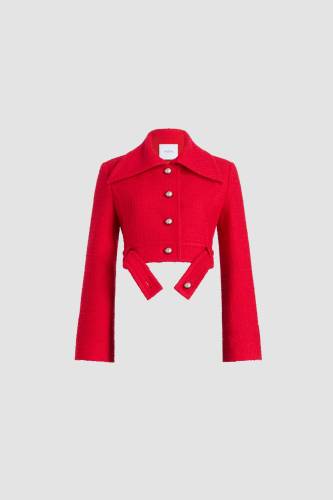 BELTED SHORT JACKET