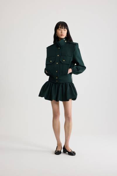 VOLUME BELTED BLOUSON