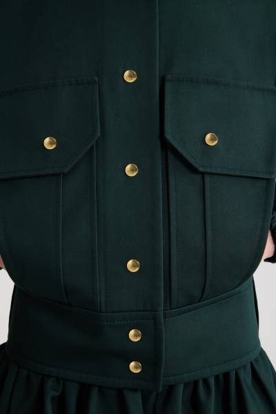 VOLUME BELTED BLOUSON