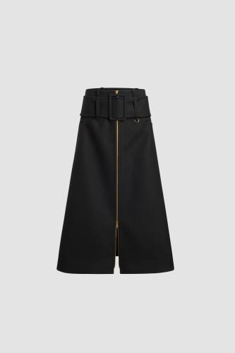 ZIPPED A LINE MAXI SKIRT