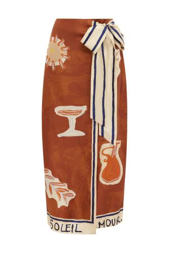 SOLEIL D'AMOUR SILK SARONG SKIRT