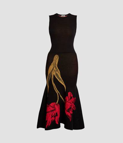 SLEEVELESS MIDI DRESS