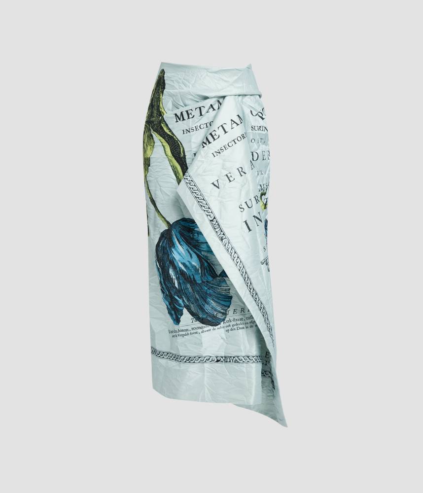 DRAPED MIDI SKIRT