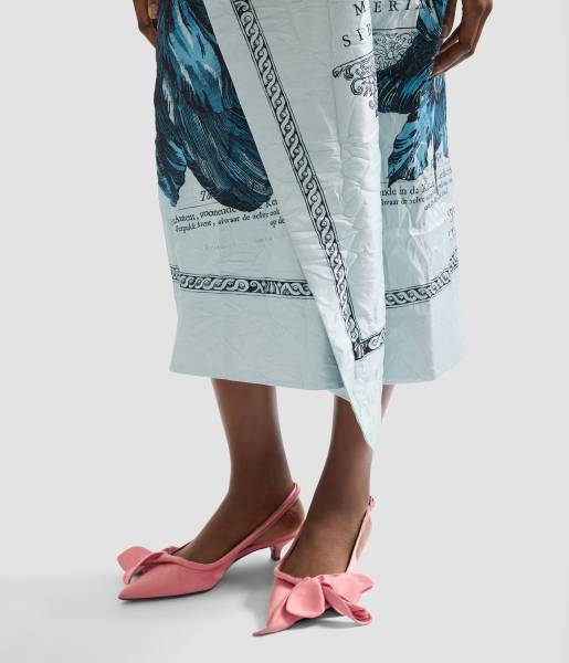 DRAPED MIDI SKIRT