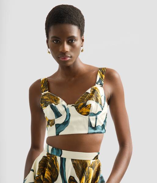 CROPPED CORSET BRA TOP