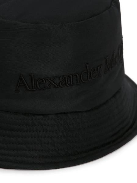 embroidered-logo bucket hat