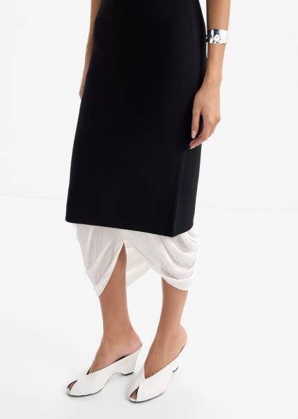CLOAK PEEP TOE MULE