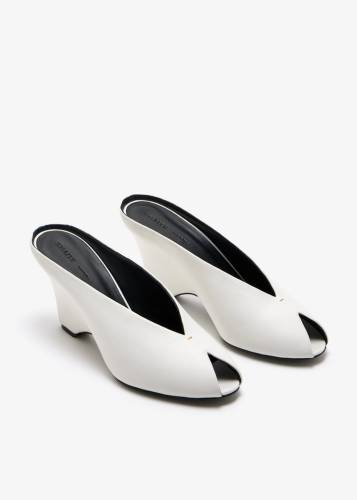 CLOAK PEEP TOE MULE