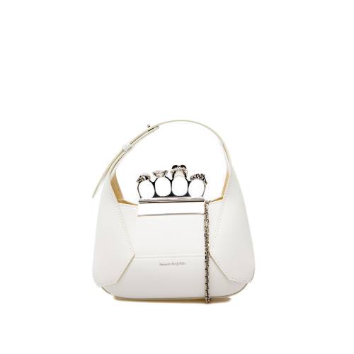 mini Jewelled Hobo leather bag