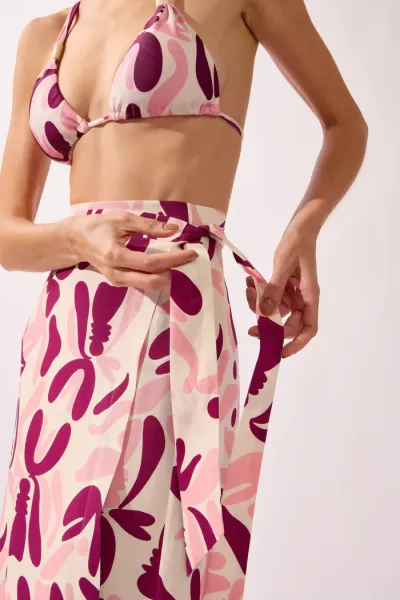 BOLD FLORAL WRAP PAREO