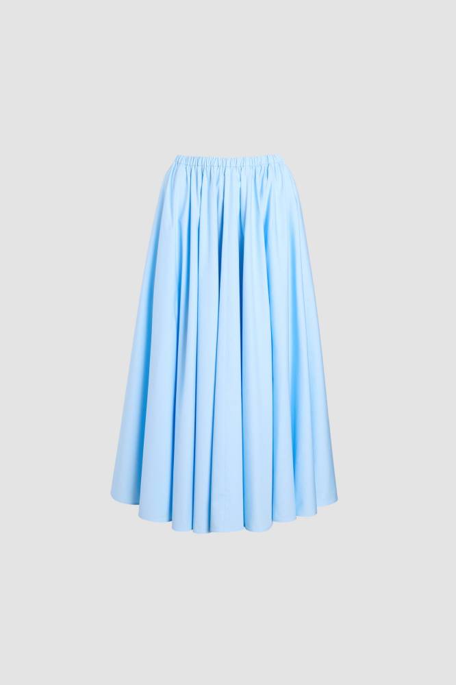 ELASTICATED MIDI SKIRT