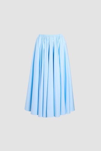 ELASTICATED MIDI SKIRT