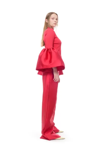 TURTLENECK PUFF SLEEVE TOP