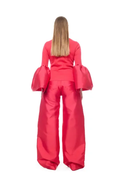 TURTLENECK PUFF SLEEVE TOP