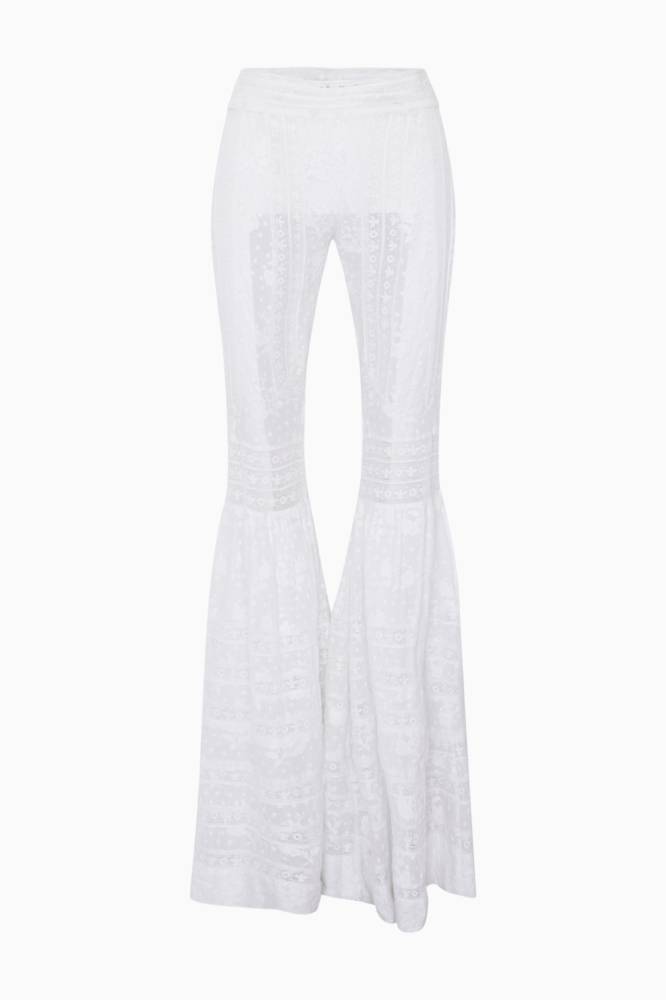 Telva Cotton Victorian Bell Bottom Pant
