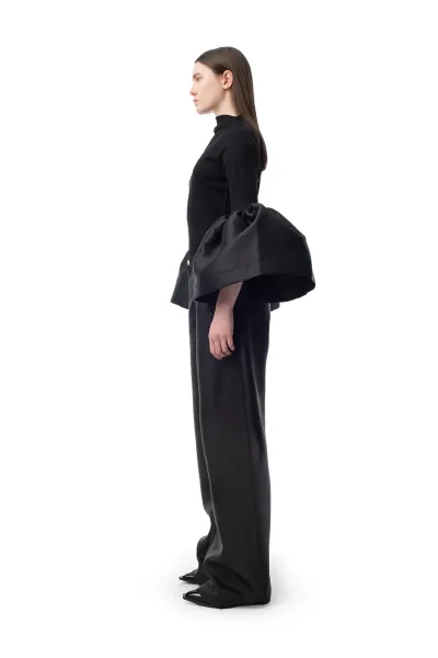 SEQUIN EMBROIDERED BOYFRIEND TROUSERS