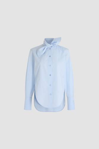 BOW COLLAR BLOUSE