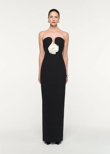 STRAPLESS FLOWER GOWN