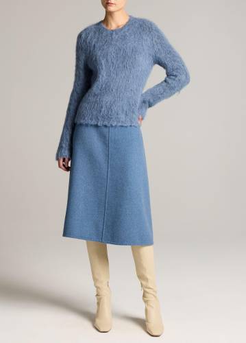 WOOL SPLITTABLE SKIRT